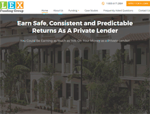 Tablet Screenshot of lexfunding.com